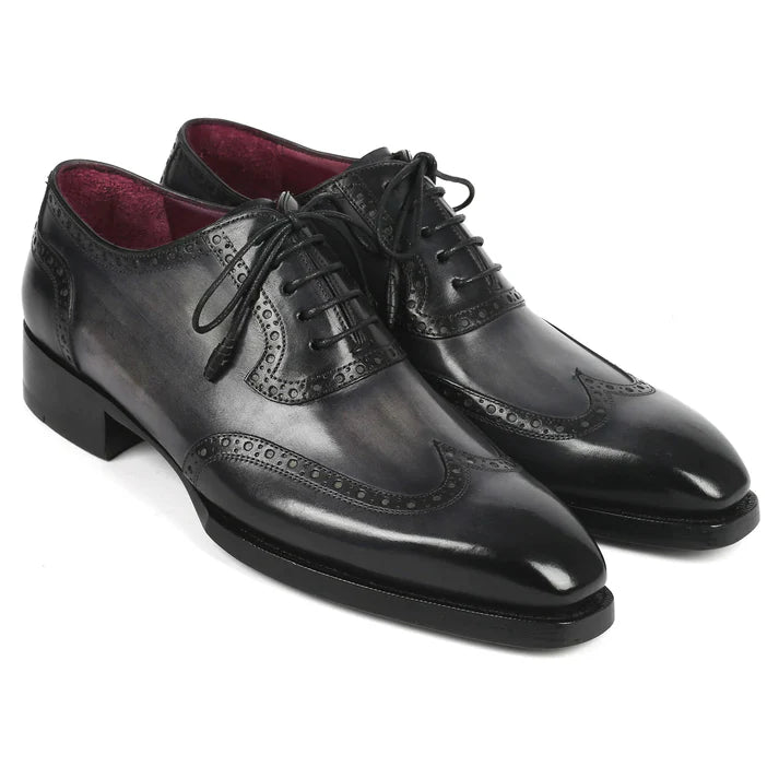 Adrian Dark Grey Wingtip Oxford