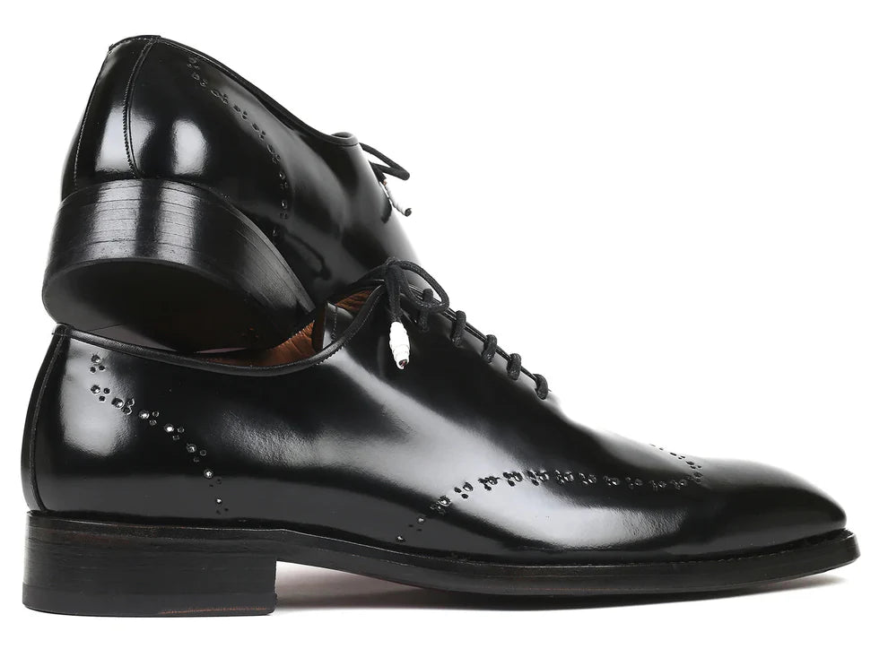 Asher Black Calf Leather Wholecut Oxford