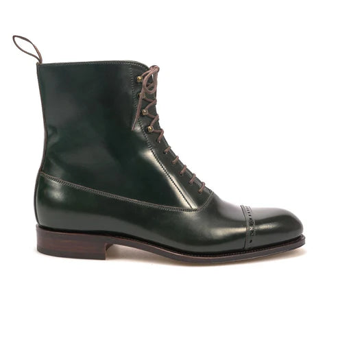 Cavan Emerald Green Lace Up Boot