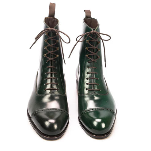 Cavan Emerald Green Lace Up Boot