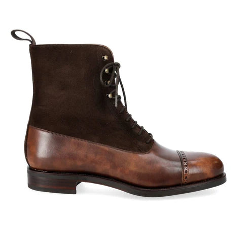 Cavan Patina Tan Brown Lace Up Boot
