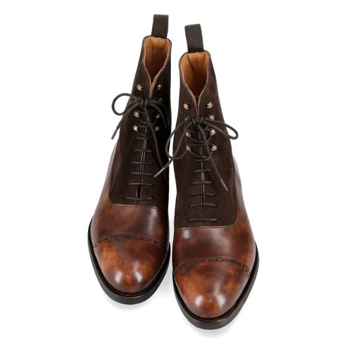Cavan Patina Tan Brown Lace Up Boot