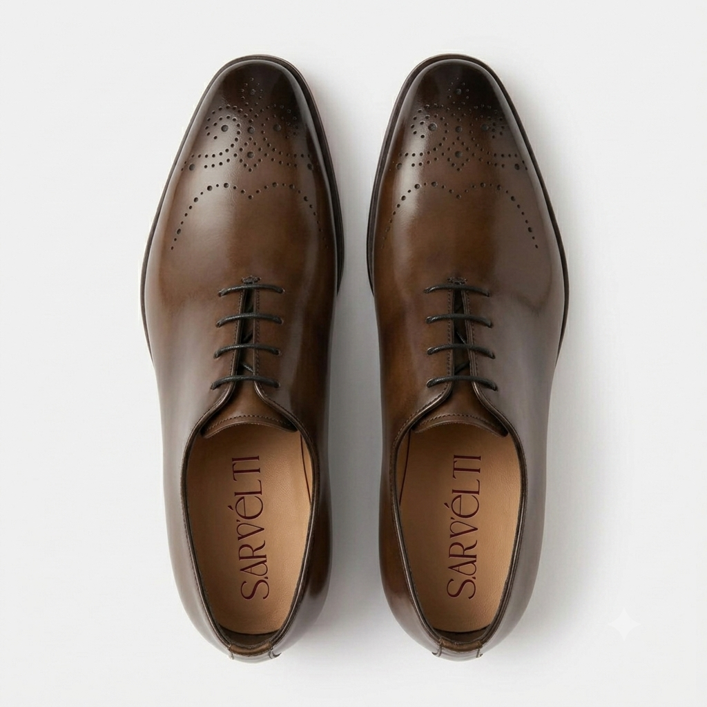 Alex Tan Brown Oxfords