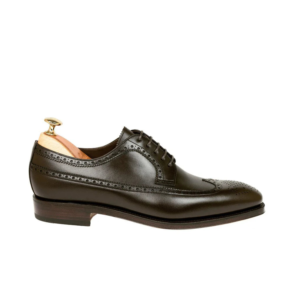 Hudson Dark Brown Wingtip Derby