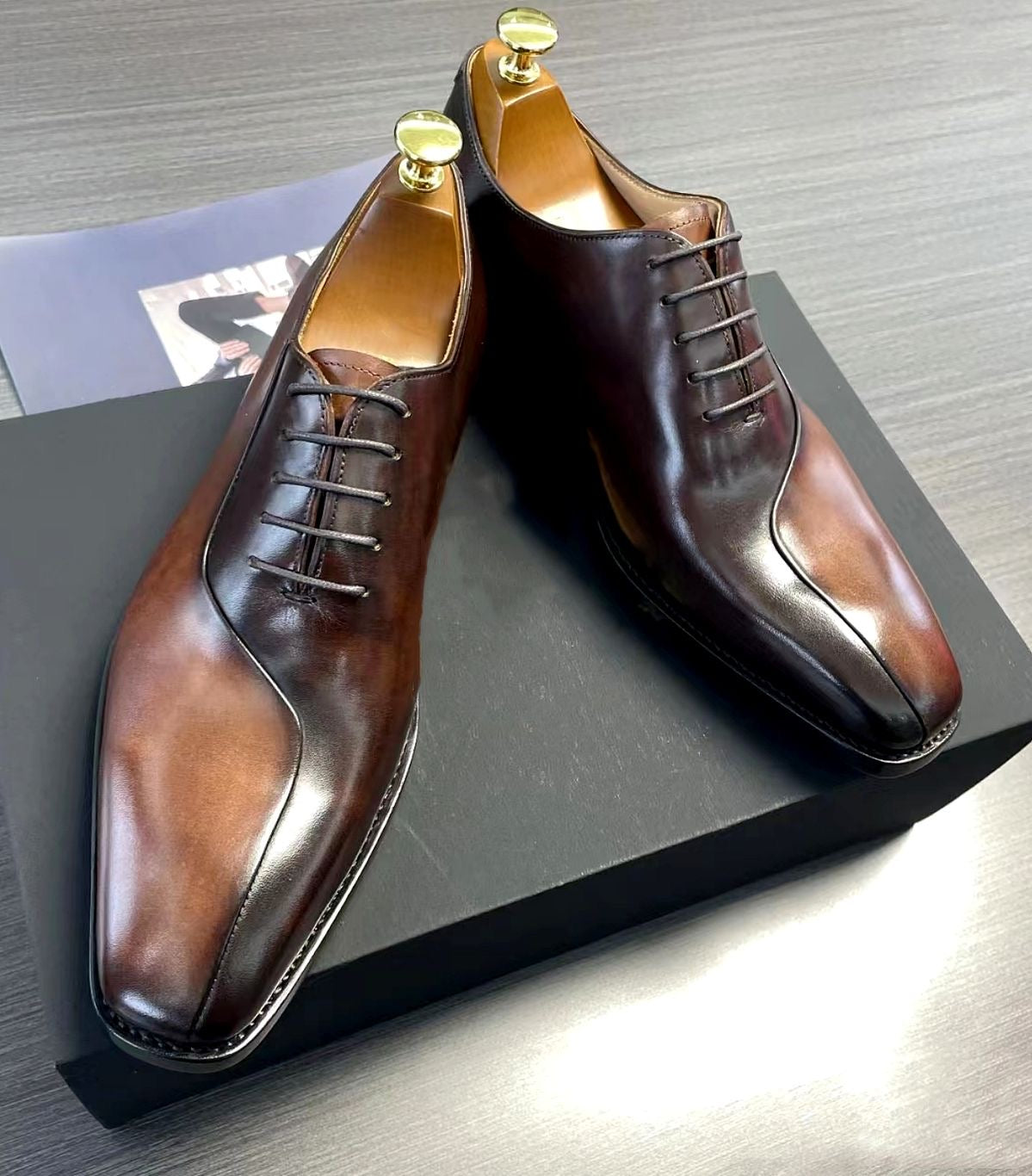Adam Tan Brown Oxford