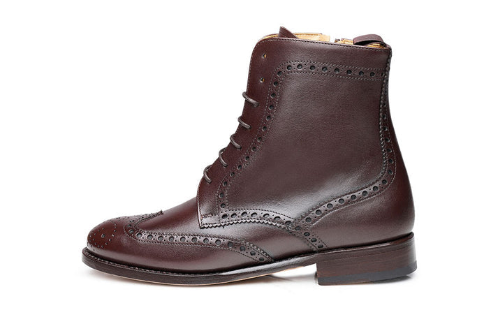 Brown Military Boot For Women