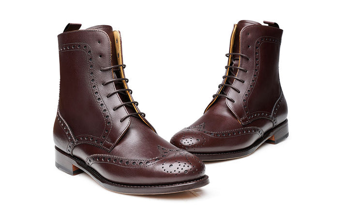 Brown Military Boot For Women