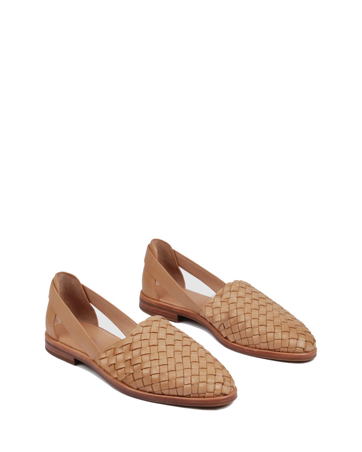 Joe Beige Braided Flats