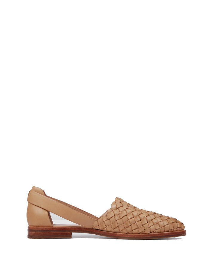 Joe Beige Braided Flats