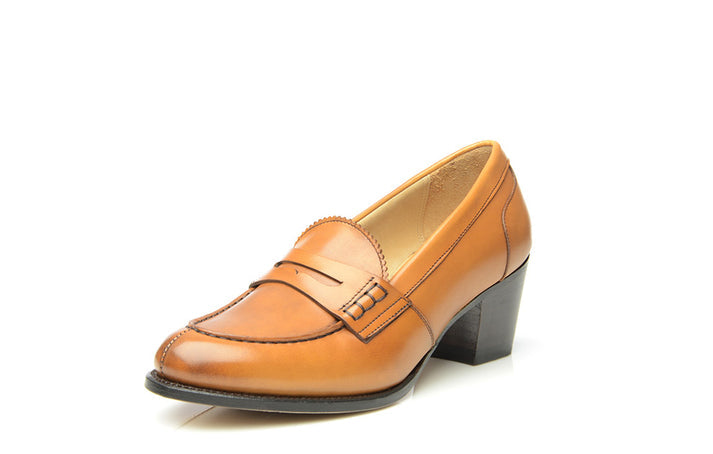 Tan Leather Office Plump