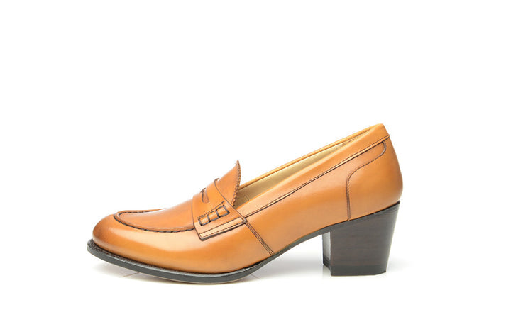 Tan Leather Office Plump