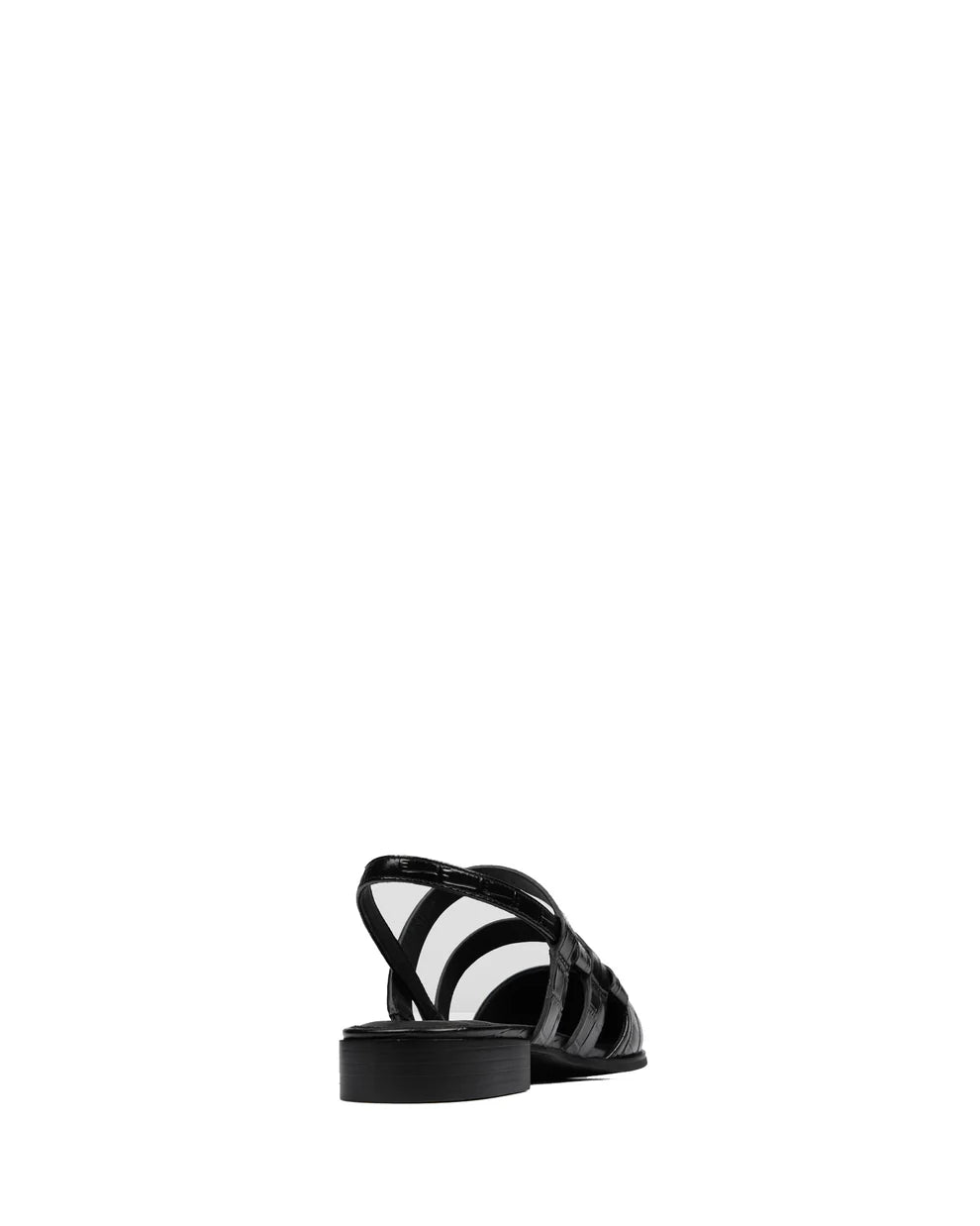 Rihanna Crocodile Print Pointed Flats