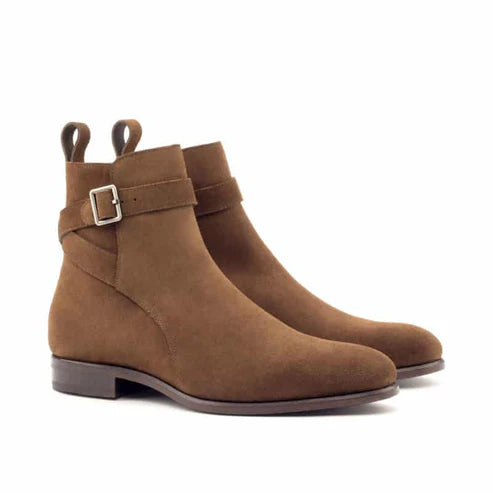 Kenal Medium Brown Suede Jodhpur Boot