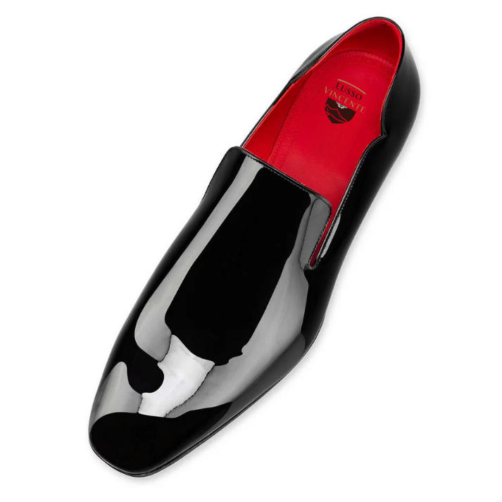 Marvin Black Patent Slip-on Loafer