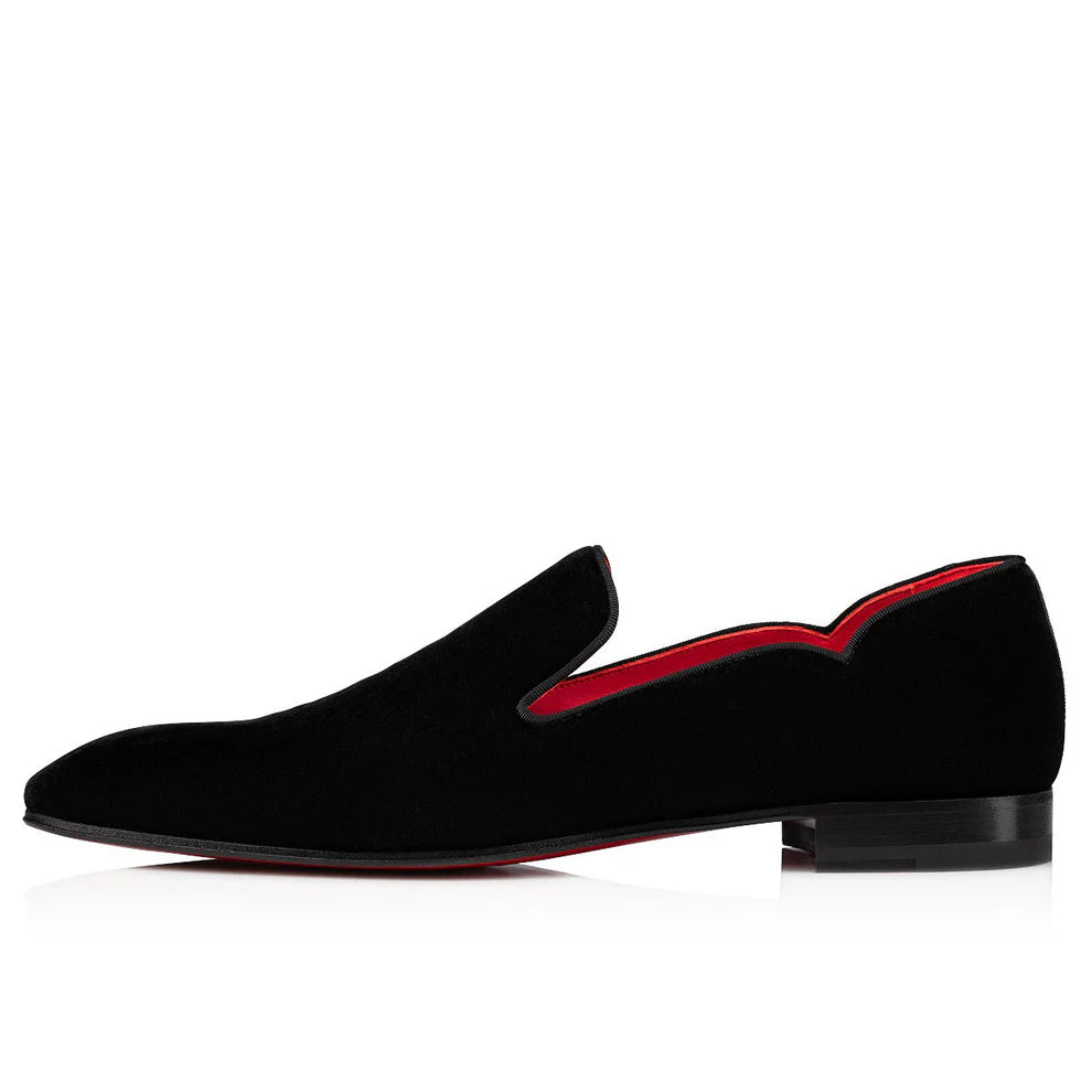 Marvin Black Velvet Slip-on