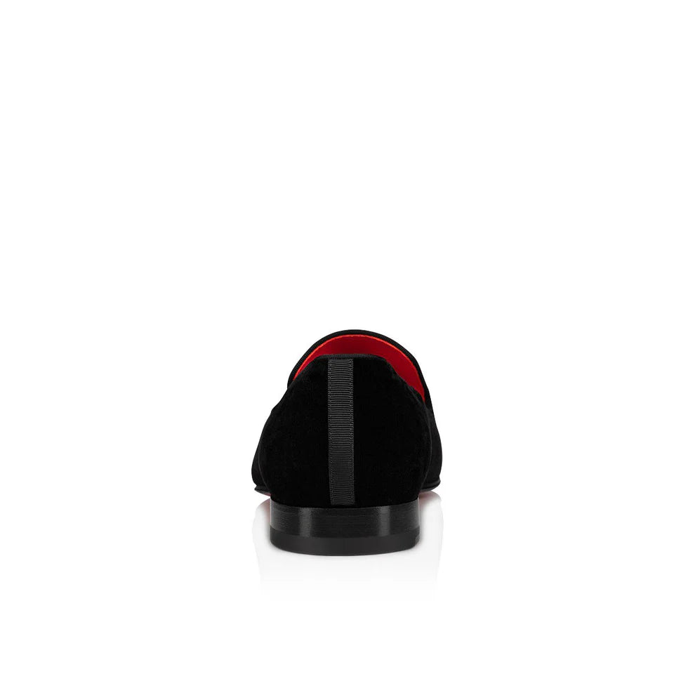 Marvin Black Velvet Slip-on