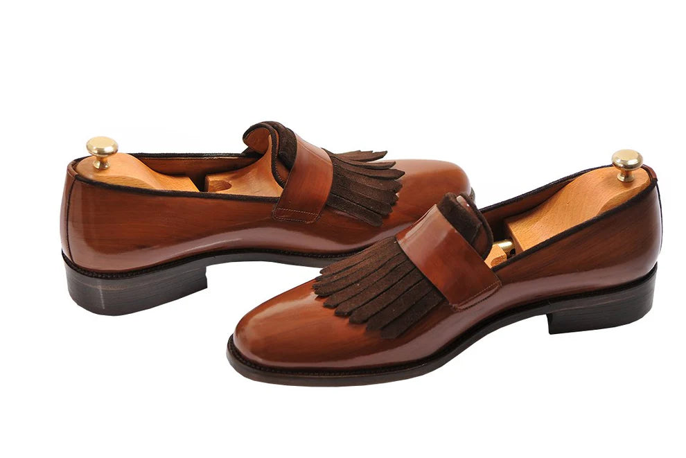 Zoan Tan Frill Loafer