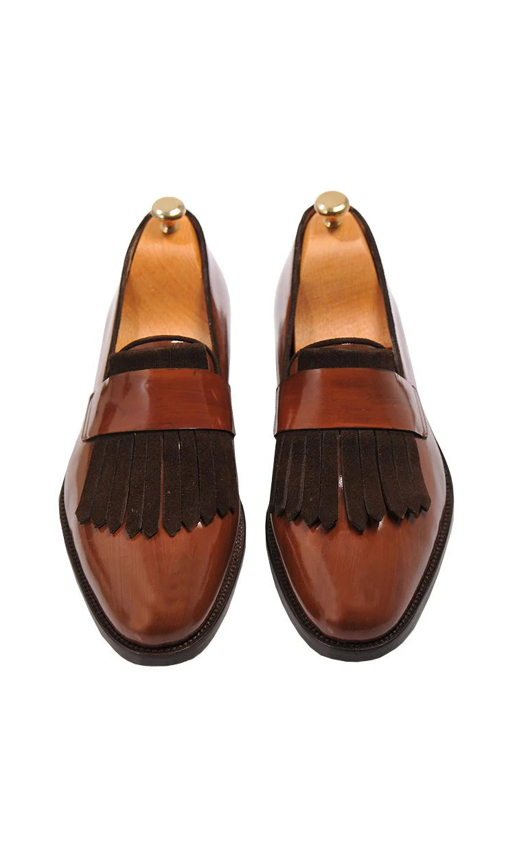 Zoan Tan Frill Loafer