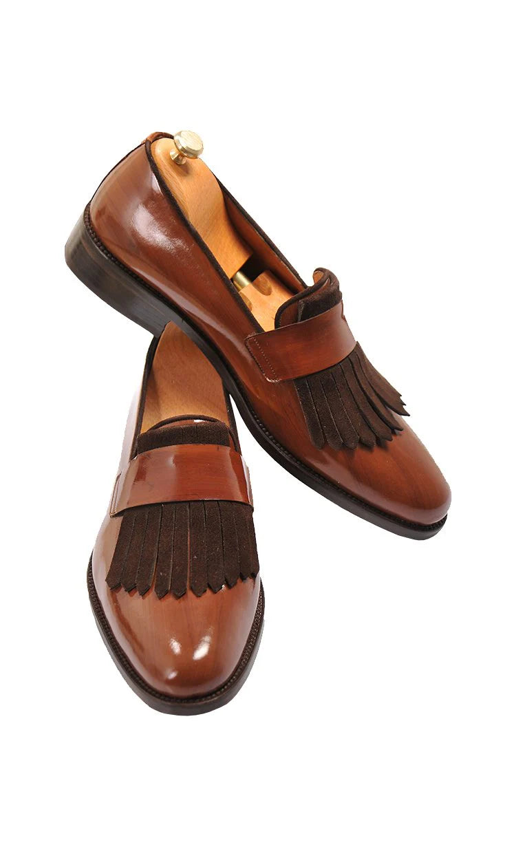 Zoan Tan Frill Loafer